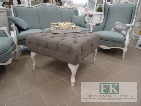 STOLIK KAWOWY - ŁAWA - PUF głęboko pikowany W STYLU FRANCUSKIM , PROWENSALSKIM , SHABBY , LOFT. HIT w wystroju wnętrz ! STOLIK KAWOWY - ŁAWA - PUF głęboko pikowany W STYLU FRANCUSKIM , PROWENSALSKIM , SHABBY , LOFT. HIT w wystroju wnętrz !