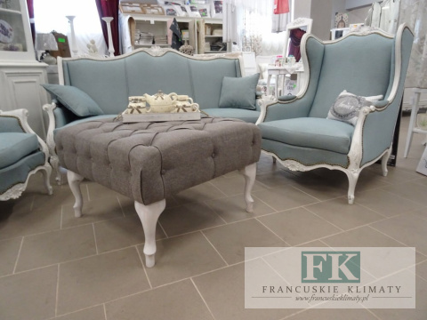 STOLIK KAWOWY - ŁAWA - PUF głęboko pikowany W STYLU FRANCUSKIM , PROWENSALSKIM , SHABBY , LOFT. HIT w wystroju wnętrz ! STOLIK KAWOWY - ŁAWA - PUF głęboko pikowany W STYLU FRANCUSKIM , PROWENSALSKIM , SHABBY , LOFT. HIT w wystroju wnętrz !