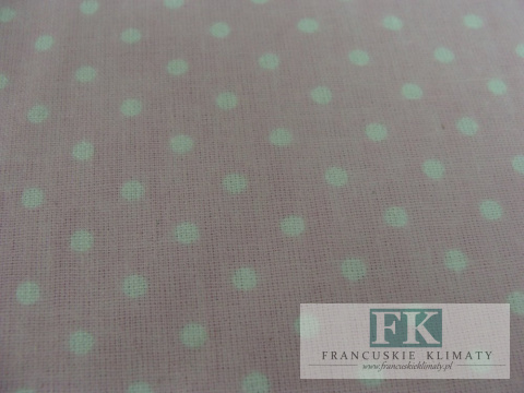 TKANINA BAWEŁNIANA , BAWEŁNA 100% , s0zer 160 CM KROPKI RÓŻOWE