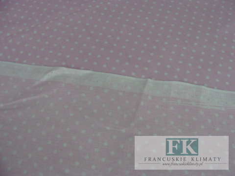 TKANINA BAWEŁNIANA , BAWEŁNA 100% , s0zer 160 CM KROPKI RÓŻOWE