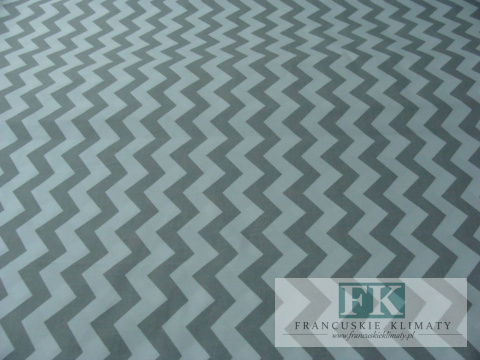 TKANINA BAWEŁNIANA , BAWEŁNA 100% , s0zer 160 CM ZYGZAK SZARY