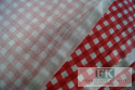 TKANINA BAWEŁNIANA święta, BAWEŁNA 100% , szer 160 cm KRATKA CZERWONA