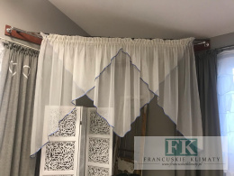 FIRANA 400X150 SKOSY WOAL KREM LAMÓWKA NIEBIESKA