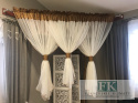 FIRANA 400X160 WOAL KREM TAFTA KLEPSYDRY GLAMOUR