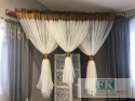 FIRANA 400X160 WOAL KREM TAFTA KLEPSYDRY GLAMOUR
