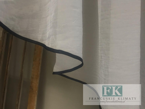 FIRANA SKOS + PANEL KRESZ ORAGNZA SREBRO GLAMOUR TAFTA CZARNA