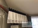 LAMBREKIN 150X80 SZELKI KORONKA BATYST TKANINA ZASŁONOWA