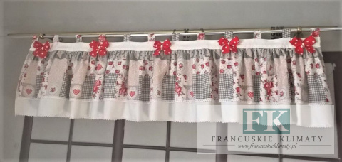 LAMBREKIN SZELKI KOKARDA PROWANSJA RETRO NATURA KROPKI KORONKA SHABBY LAMBREKIN SZELKI KOKARDA PROWANSJA RETRO NATURA KROPKI KORONKA SHABBY