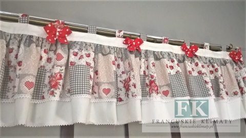 LAMBREKIN SZELKI KOKARDA PROWANSJA RETRO NATURA KROPKI KORONKA SHABBY LAMBREKIN SZELKI KOKARDA PROWANSJA RETRO NATURA KROPKI KORONKA SHABBY