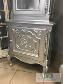 SREBRNY FRANCUSKI ZEGAR - KREDENS DĘBOWY 218 CM GLAMOUR , HAMPTON SREBRNY FRANCUSKI ZEGAR - KREDENS DĘBOWY 218 CM GLAMOUR , HAMPTON