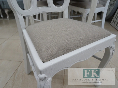 *FRANCUSKI KPL. 6 KRZESEŁ DĄB *FRANCUSKI KPL. 6 KRZESEŁ DĄB