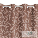 ZASŁONY BRĄZOWE ORNAMENTY 140X250 STYL FRANCUSKI VINATGE RETRO