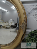 LUSTRO OWALNE ZŁOTE 75 cm W STYLU FRANCUSKIM , PROWANSALSKI LUSTRO OWALNE ZŁOTE 75 cm W STYLU FRANCUSKIM , PROWANSALSKI