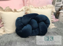 PODUSZKA SUPEŁ velvet PLUSZ PRECEL KNOT PILLOW