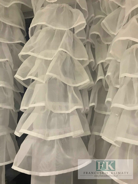 PROWANSJA FIRANA BOK FALBANY retro vintage WOAL 140/250 CM