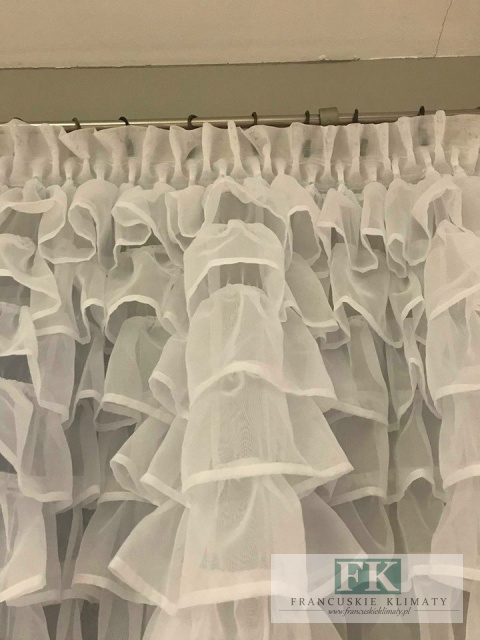 PROWANSJA FIRANA BOK FALBANY retro vintage WOAL 140/250 CM