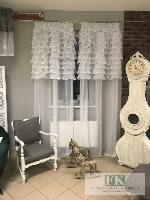PROWANSJA FIRANA BOK FALBANY retro vintage WOAL 140/250 CM