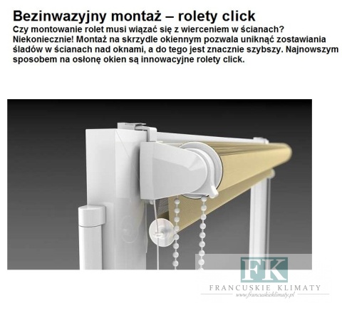 ROLETA 80,5 /140 D/N na okno DZIEŃ i NOC CLICK szybki BEZINWAZYJNY montaż SZARY MELANŻ