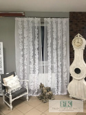 FIRANA BOK FALBANY PIONOWE , BATYST W STYLU PROWENSALSKIM , FRANCUSKIM , SHABBY