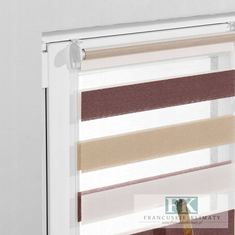 ROLETA 75X160 D/N BRĄZ na okno ZEBRA 3 kolory TRICOLOR ROLETA 75X160 D/N BRĄZ na okno ZEBRA 3 kolory TRICOLOR