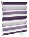 ROLETA 83X160 D/N FIOLET na okno ZEBRA 3 kolory TRICOLOR