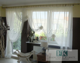 FIRANA GABRIELLA firany BALKONOWE kresz GIPIURA biel ,ecru