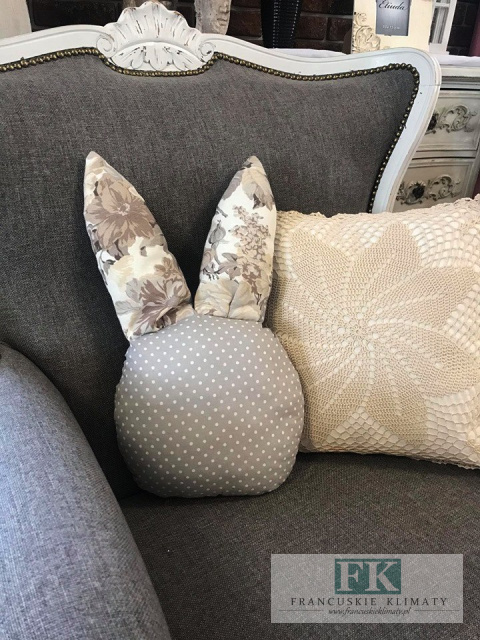 PODUSZKA GŁOWA 50 CM KRÓLIK ZAJĄC HANDMADE PODUSZKA GŁOWA 50 CM KRÓLIK ZAJĄC HANDMADE