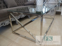 STAL + SZKŁO STOLIK KAWOWY SZER. 120 CM W STYLU GLAMOUR , HAMPTON STAL + SZKŁO STOLIK KAWOWY SZER. 120 CM W STYLU GLAMOUR , HAMPTON