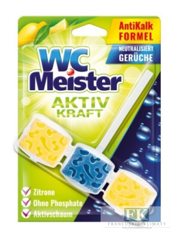 WC MEISTER 45G ZITRONE AKTIV KRAFT ZAWIESZKA DO TOALETY WC ORYGINALNA CHEMIA NIEMIECKA