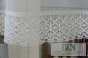 ZAZDROSTKA ZAZDROSKA METRAŻ 60 CM , PROWANSJA , shabby chic BATYST KORONKA BIEL