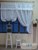 KPL PROWANSJA ROLETKA , BOK FALBANA BAWEŁNA , SHABBY CHIC, VINTAGE
