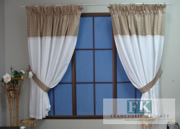 KPL .ZASŁON 2 SZT 140/160 BAWEŁNA PROWANSJA , SHABBY CHIC , RTETRO , VINTAGE