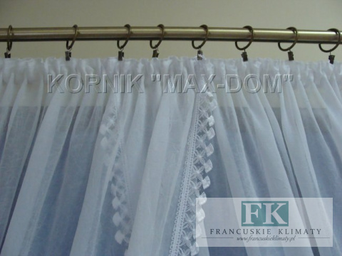 FIRANA firanka KRESZ GIPIURA SHABBY CHIC , PROWANSJA , VINTAGE