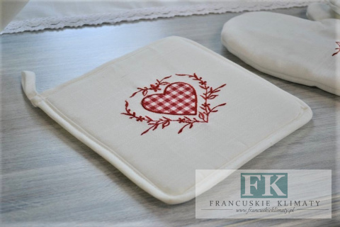 CHWYTAK KOLEKCJA CZERWONE SERCE SHABBY PROWANSJA FRANCJA CHWYTAK KOLEKCJA CZERWONE SERCE SHABBY PROWANSJA FRANCJA