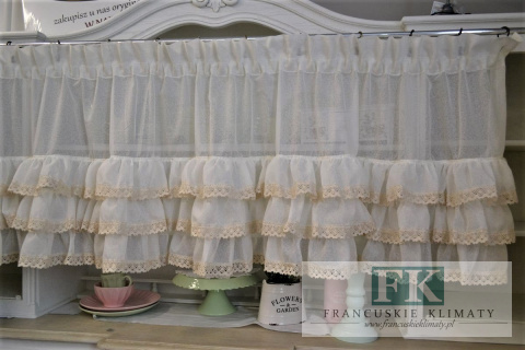 LAMBREKIN , ZAZDROSTKA 3 FALBANY , BATYST , ETAMINA W STYLU RETRO , VINTAGE , PROWENSALSKIM , FRANCUSKIM , SHABBY LAMBREKIN , ZAZDROSTKA 3 FALBANY , BATYST , ETAMINA W STYLU RETRO , VINTAGE , PROWENSALSKIM , FRANCUSKIM , SHABBY