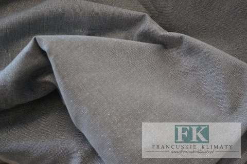 MATERIAŁ TKANINA DEKORACYJNA ZASŁONOWA OBRUSOWA 185 CM SZER , BRYLANT STAL SZARY