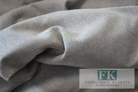 MATERIAŁ TKANINA DEKORACYJNA ZASŁONOWA OBRUSOWA 185 CM SZER , BRYLANT STAL SZARY