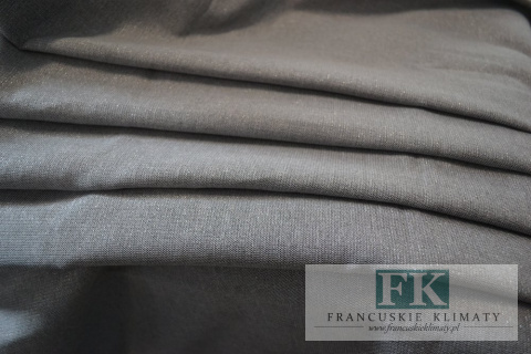 MATERIAŁ TKANINA DEKORACYJNA ZASŁONOWA OBRUSOWA 185 CM SZER , BRYLANT STAL SZARY