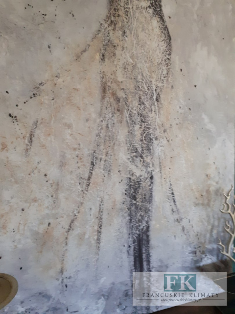 OBRAZ NA PŁÓTNIE 100/160 KOBIETA W ŻÓLTEJ SUKNI