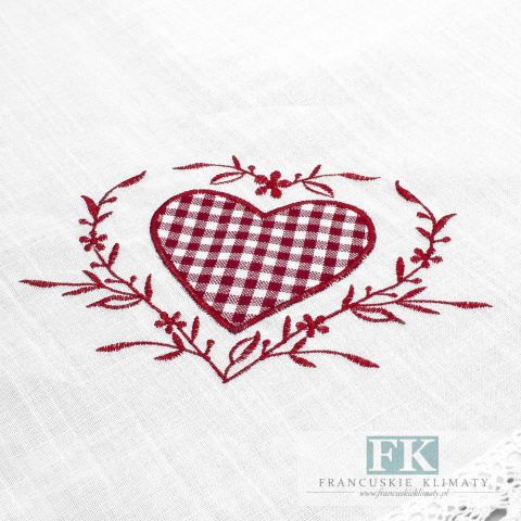 ZAZDROSTKA 40X150 KOLEKCJA CZERWONE SERCE SHABBY PROWANSJA FRANCJA ZAZDROSTKA 40X150 KOLEKCJA CZERWONE SERCE SHABBY PROWANSJA FRANCJA