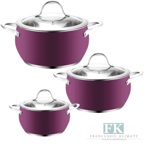 GARNEK 2,2L / fi 18 CM VIOLET ZE STALI NIERDZEWNEJ Z POKRYWĄ GARNEK 2,2L / fi 18 CM VIOLET ZE STALI NIERDZEWNEJ Z POKRYWĄ
