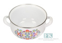 GARNEK EMALIOWANY FOLKLOR 20CM / 3,8L GARNEK EMALIOWANY FOLKLOR 20CM / 3,8L