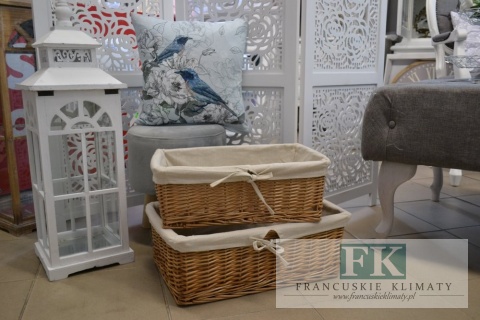 KOSZ WIKLINOWY 38 CM PROSTOKĄT