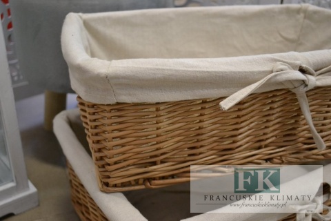 KOSZ WIKLINOWY 38 CM PROSTOKĄT