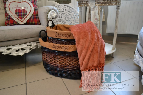 KOSZ WIKLINOWY STORAGE 52 CM OWALNY KOSZ WIKLINOWY STORAGE 52 CM OWALNY
