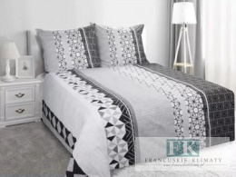 POŚCIEL GEO 220X200 100% BAWEŁNA SATYNOWA