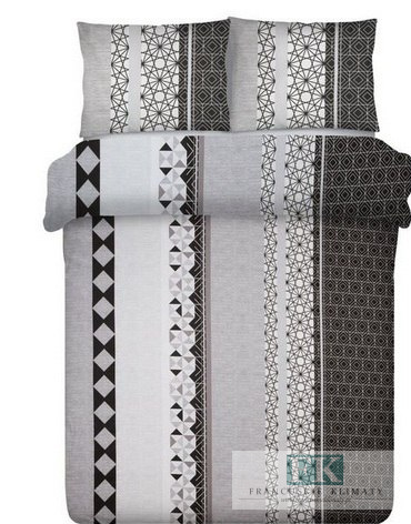 POŚCIEL GEO 220X200 100% BAWEŁNA SATYNOWA