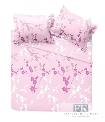 POŚCIEL JAPOŃSKI KWIAT 160X200 100% BAWEŁNA KORA