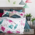 POŚCIEL MALOWANE KWIATY 220X200 100% BAWEŁNA SATYNOWA