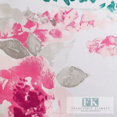 POŚCIEL MALOWANE KWIATY 220X200 100% BAWEŁNA SATYNOWA